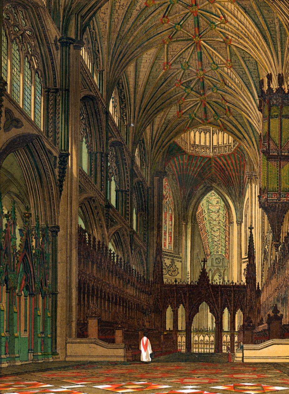 Choir of Ely Cathedral, Cambridgeshire, 1800-talet av Unbekannt