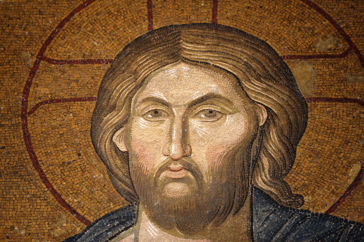 Chora kyrka museum: Jesus Pantocrator mosaik Istanbul Turkiet av Unbekannt