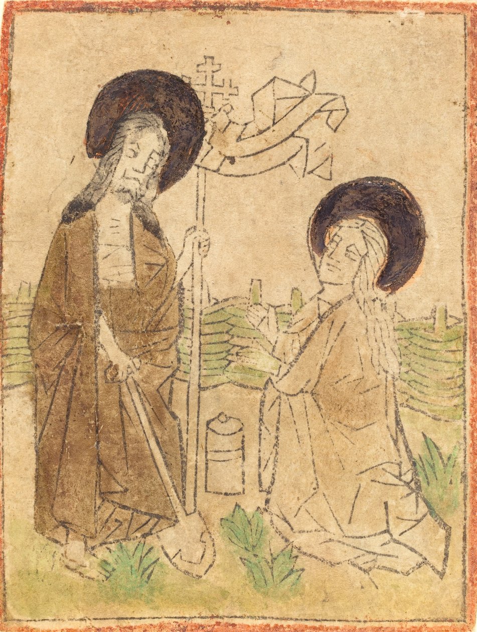 Kristus visar sig för Maria Magdalena, 14601470. av Unbekannt