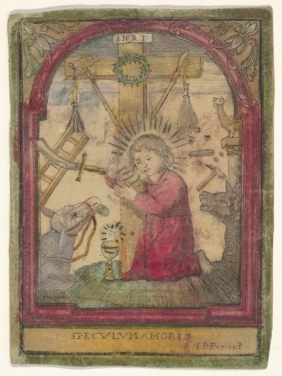 Kristusbarn med passionens instrument, ca. 1550-1650. av Unbekannt