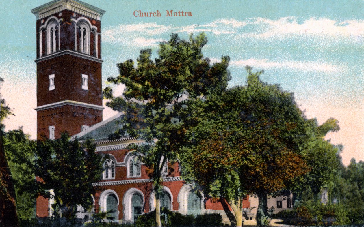 Christ Church, Muttra, Indien, 1900-talet av Unbekannt