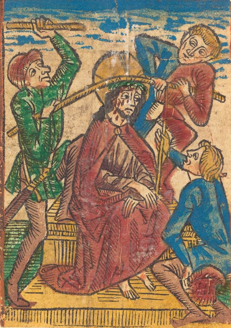 Kristus krönt med törnar, ca. 1490. av Unbekannt