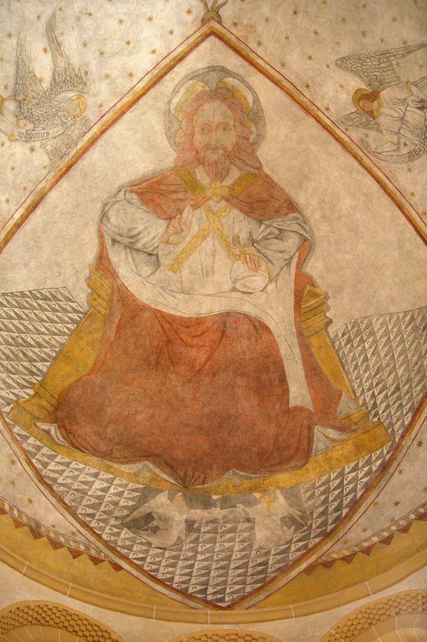 Kristus Pantokrator (i ära). Paray le Monial basilikan Paray le Monial Frankrike av Unbekannt