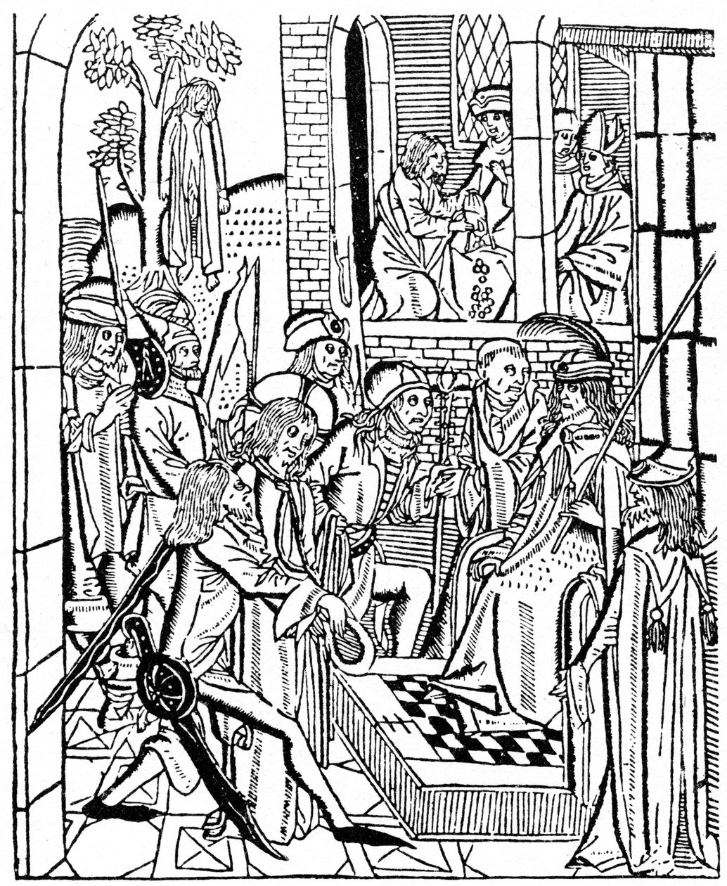 Kristus före Pilatus, 1488 1964 av Unbekannt