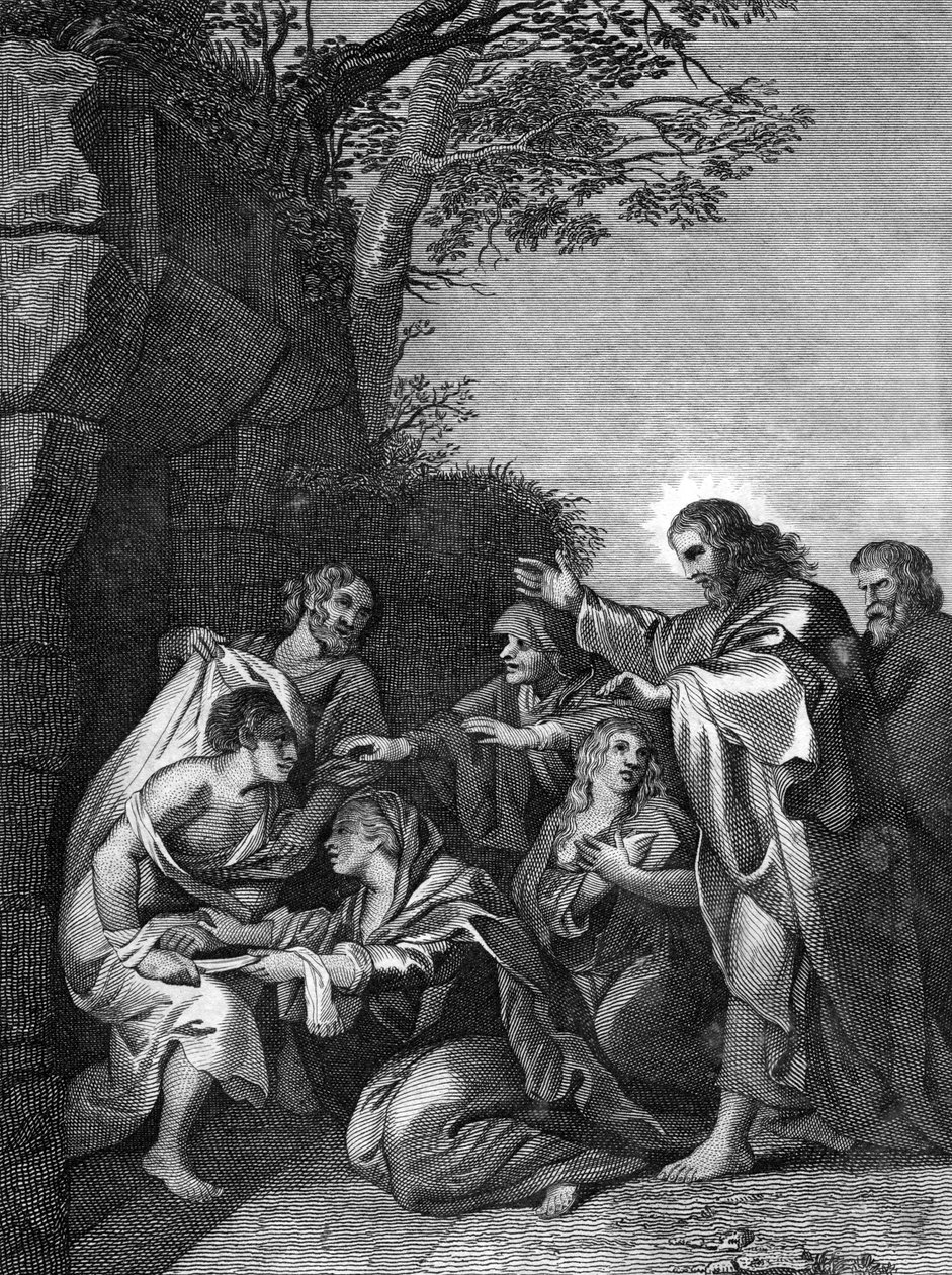 Kristus uppväcker Lasarus, 1814 av Unbekannt
