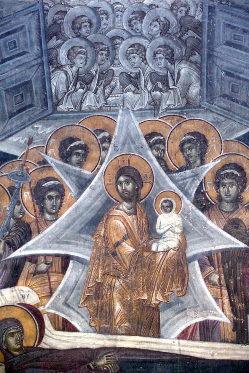 Kristus med jungfruns själ vid himlens portar, 1321-1322 av Unbekannt