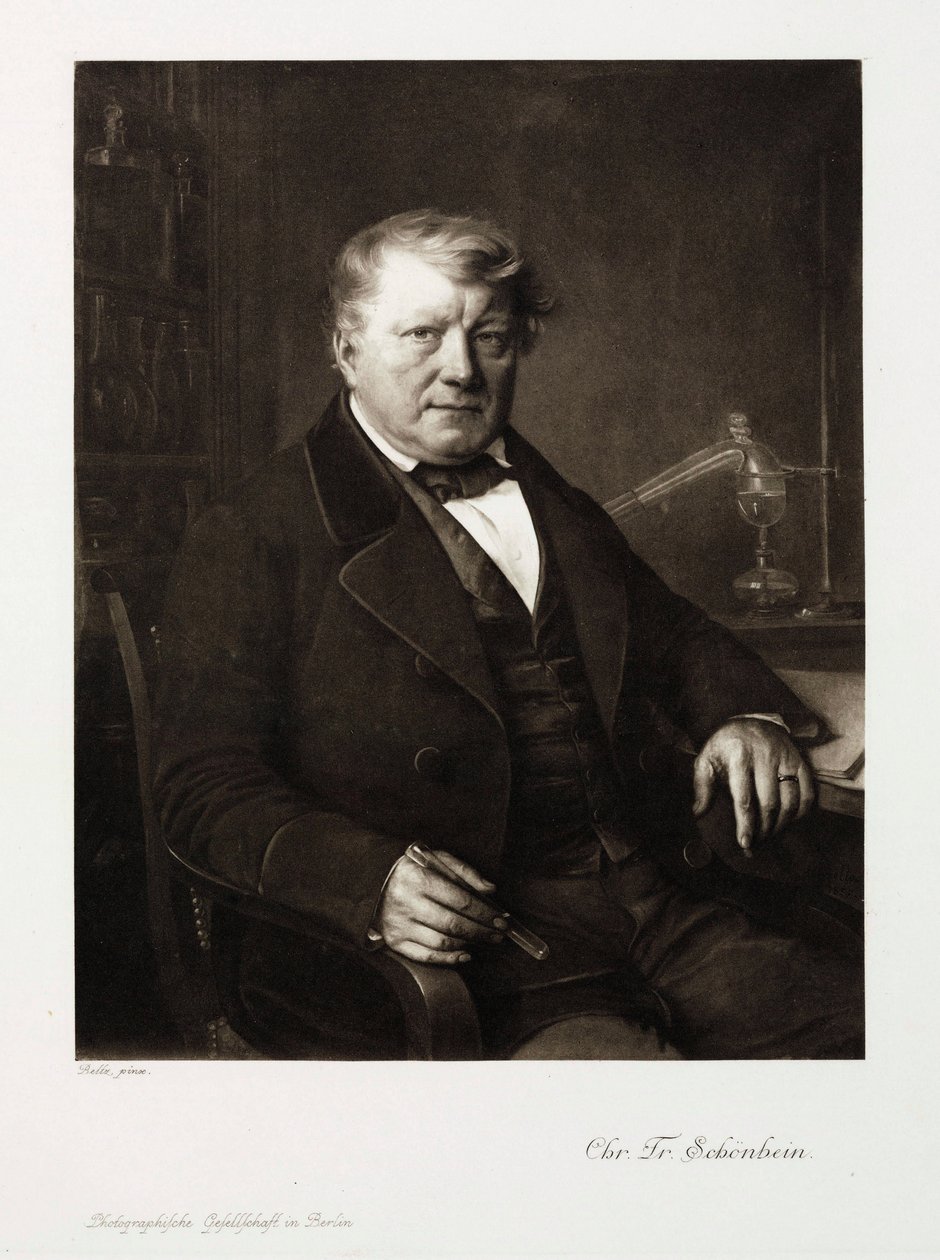 Christian Friedrich Schonbein, tysk kemist, ca 1860 av Unbekannt
