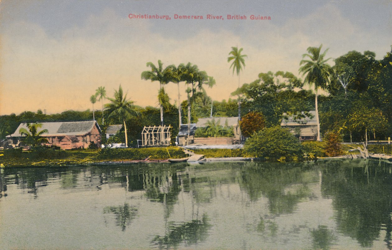 Christianburg, Demerarafloden, Brittisk Guyana, tidigt 1900-tal. av Unbekannt