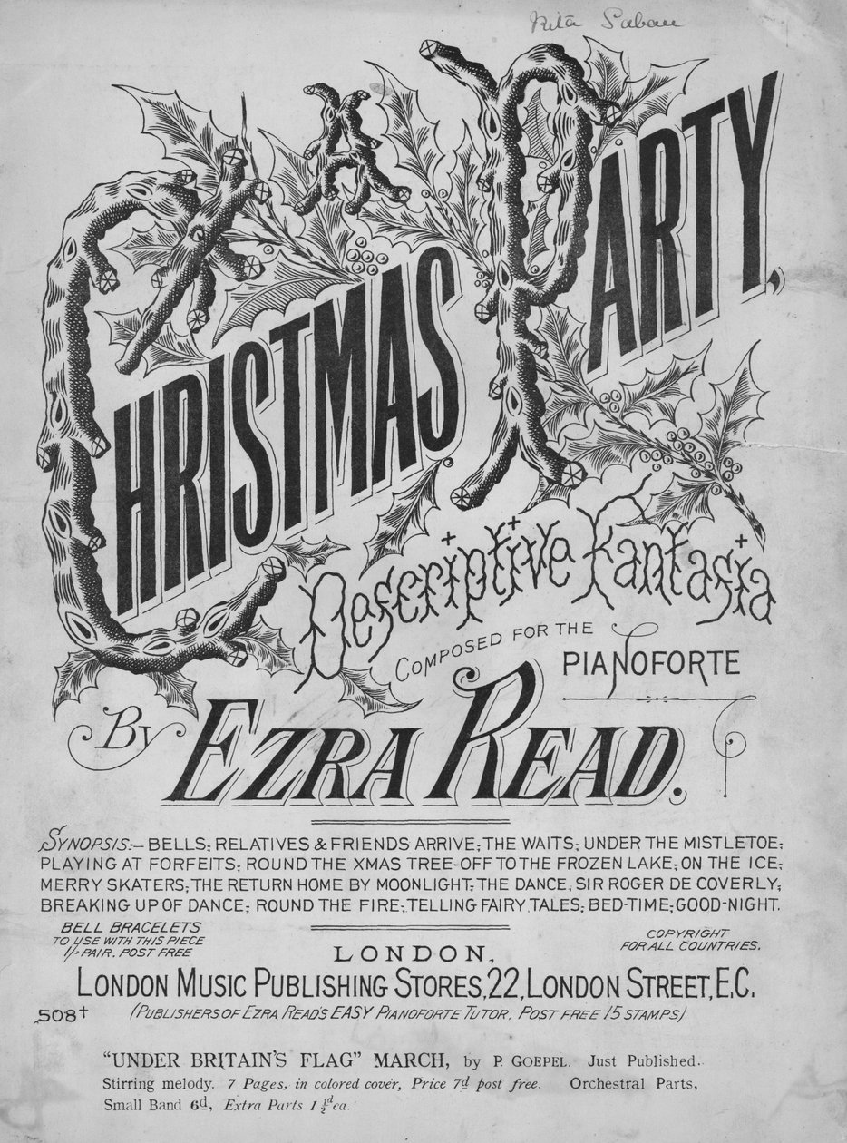 Julfest, c1909 av Unbekannt