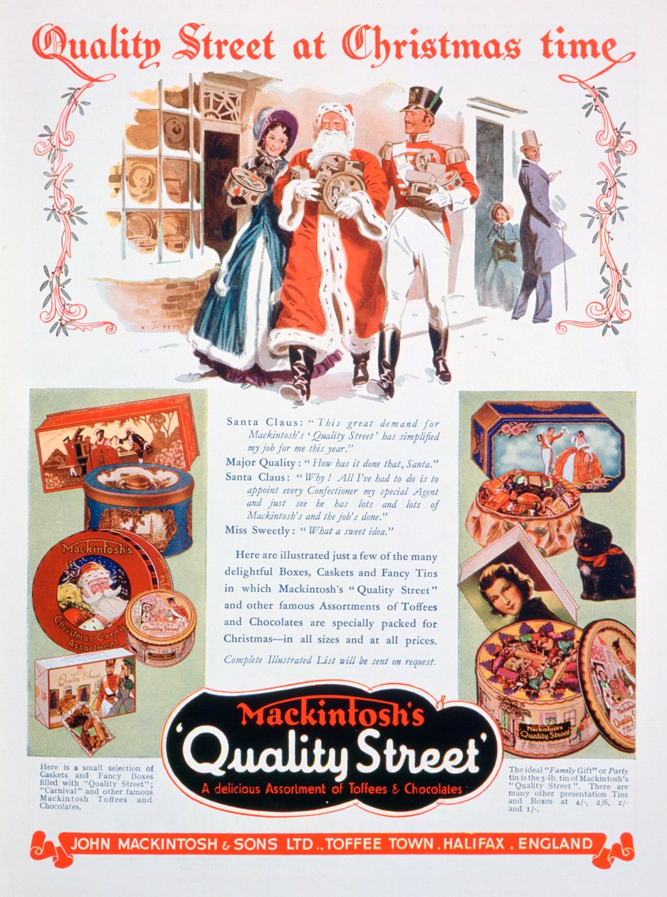 Julannons för Mackintoshs Quality Street, 1937 av Unbekannt