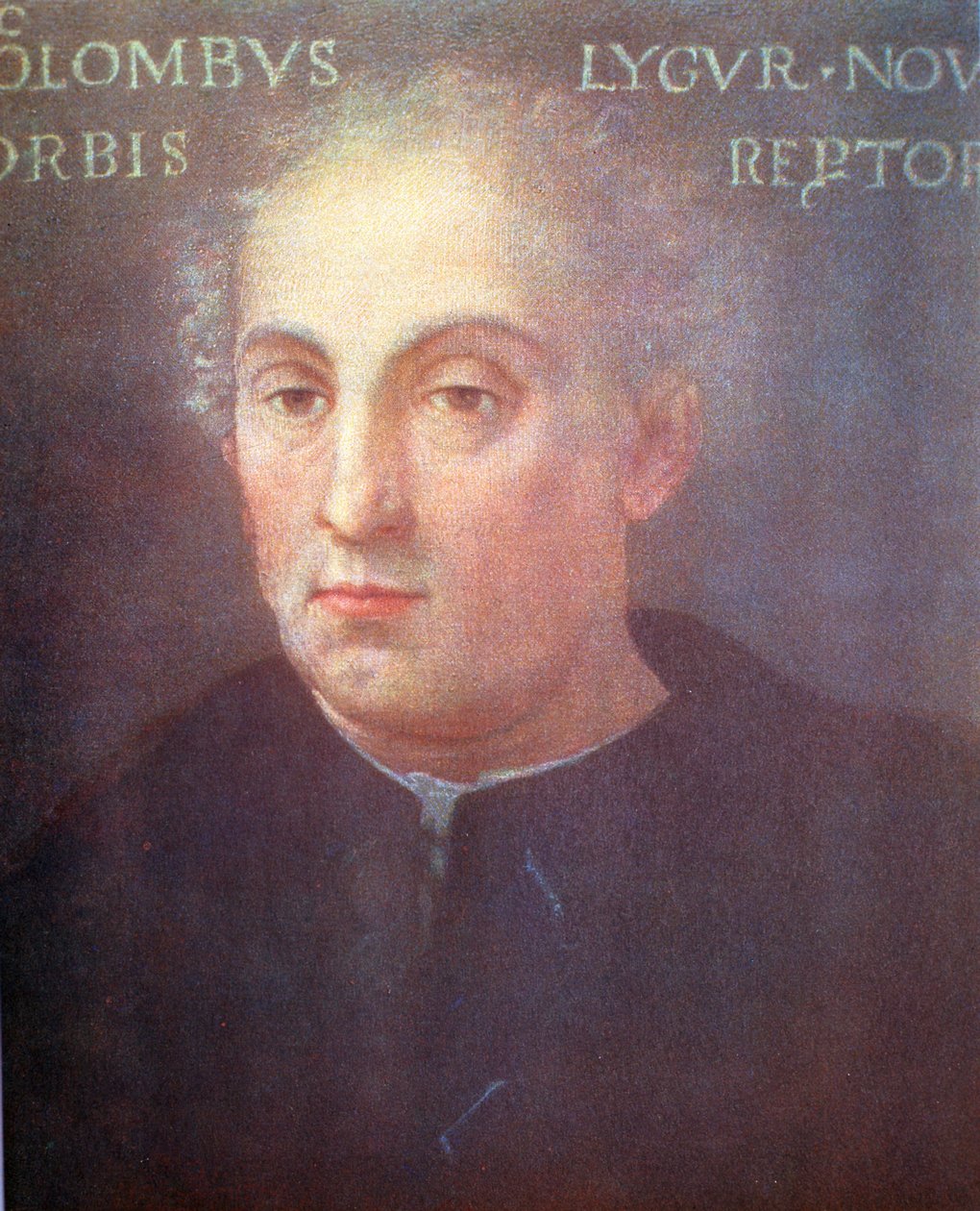 Christopher Columbus, genuesisk navigatör och upptäcktsresande av Unbekannt