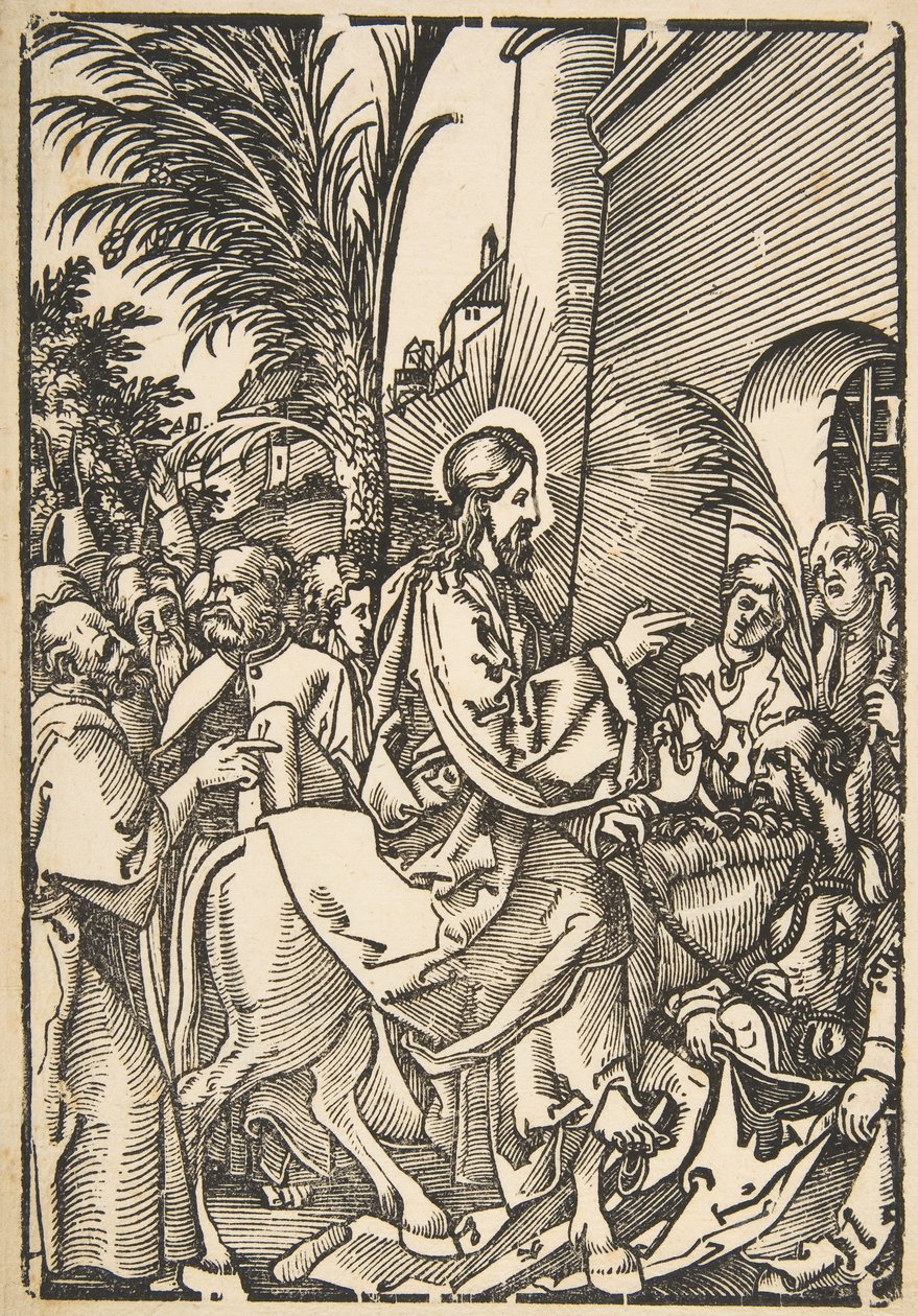 Christs Entry into Jerusalem, från The Small Passion copy.n.d. av Unbekannt