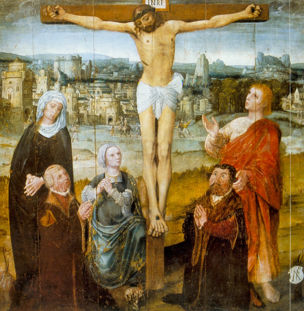 Christs Passion, detalj från St Antonius altartavla, 1500-talet av Unbekannt