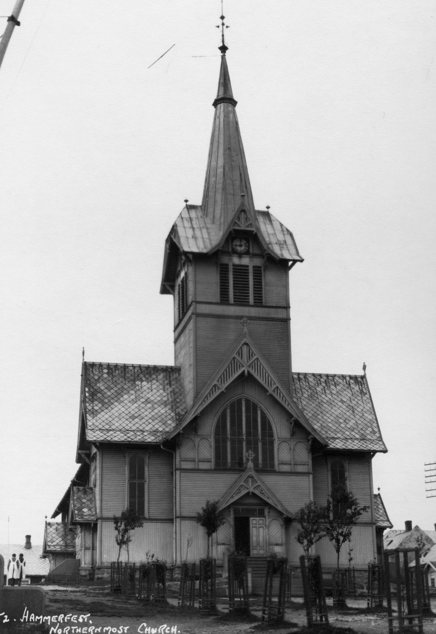 Kyrka, Hammerfest, Finnmark, Nordnorge, c1920-c1930-tal av Unbekannt