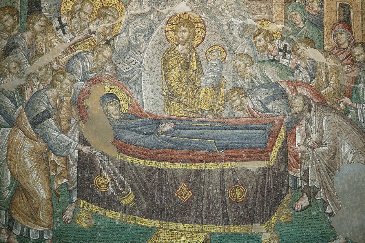 Kyrkan St. Frälsaren av Chora. The Dormition of the Virgin Istanbul Turquie av Unbekannt