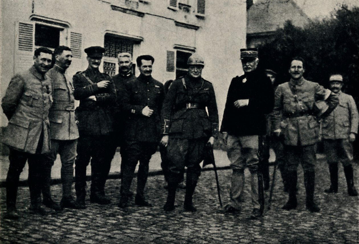 Churchill besöker Somme Battlefield, 1915, 1945. av Unbekannt