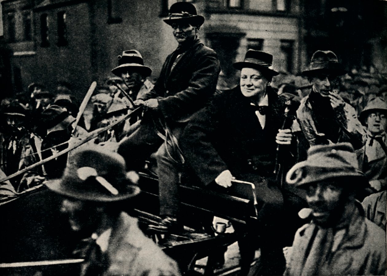 Churchill i Belfast igen, 1926, 1945. av Unbekannt