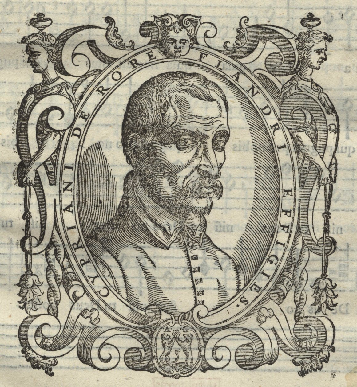 Cipriano de Rore 151516-1565 Från Cyprian de Rore Sacrae Cantiones, 1584 av Unbekannt