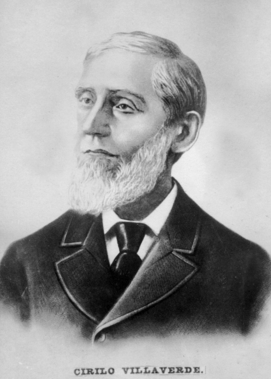 Cirilo Villaverde, kubansk poet, romanförfattare, journalist och frihetskämpe, c1910 av Unbekannt
