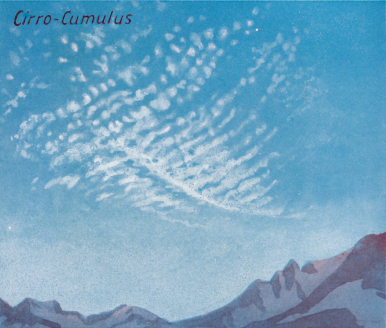 Cirro-Cumulus - Ett dussin av de viktigaste molnformerna på himlen, 1935 av Unbekannt