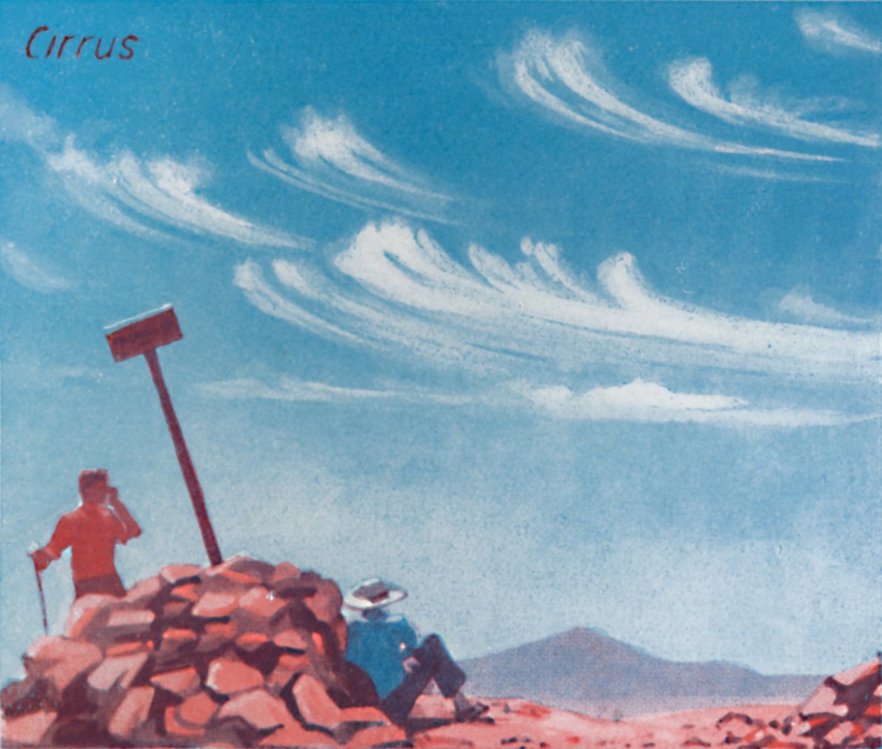 Cirrus - Ett dussin av de viktigaste molnformerna på himlen, 1935 av Unbekannt