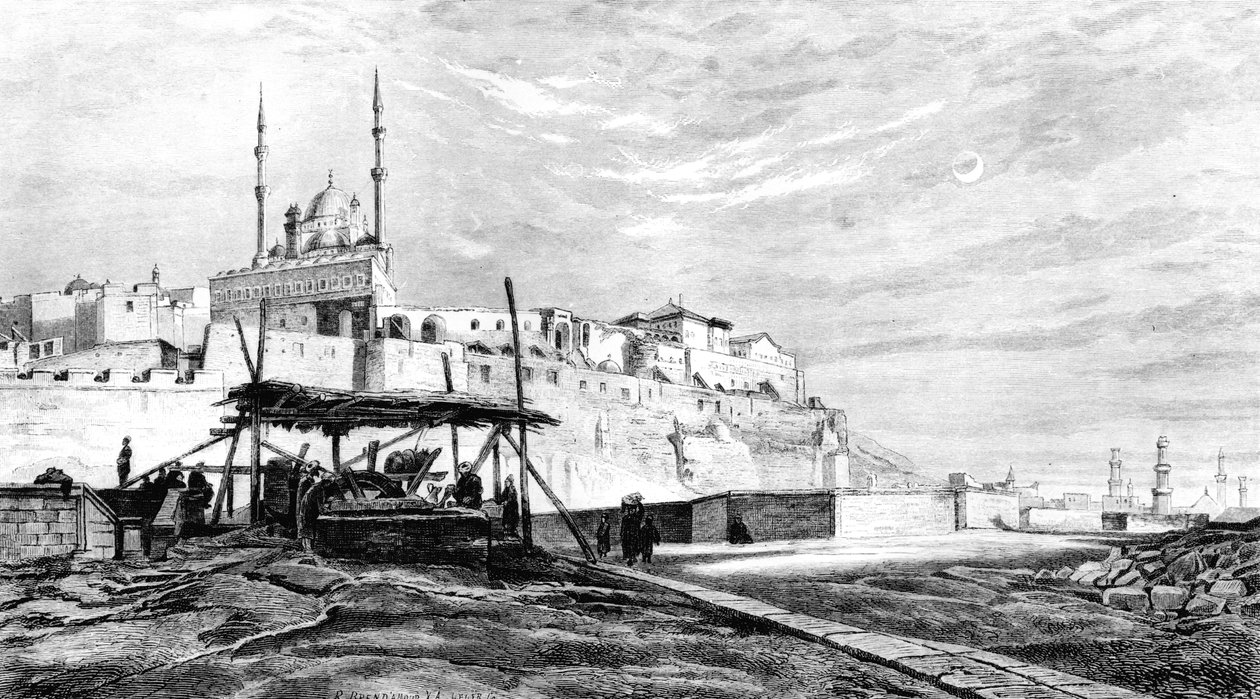 Citadellet i Kairo, Egypten, 1880 av Unbekannt