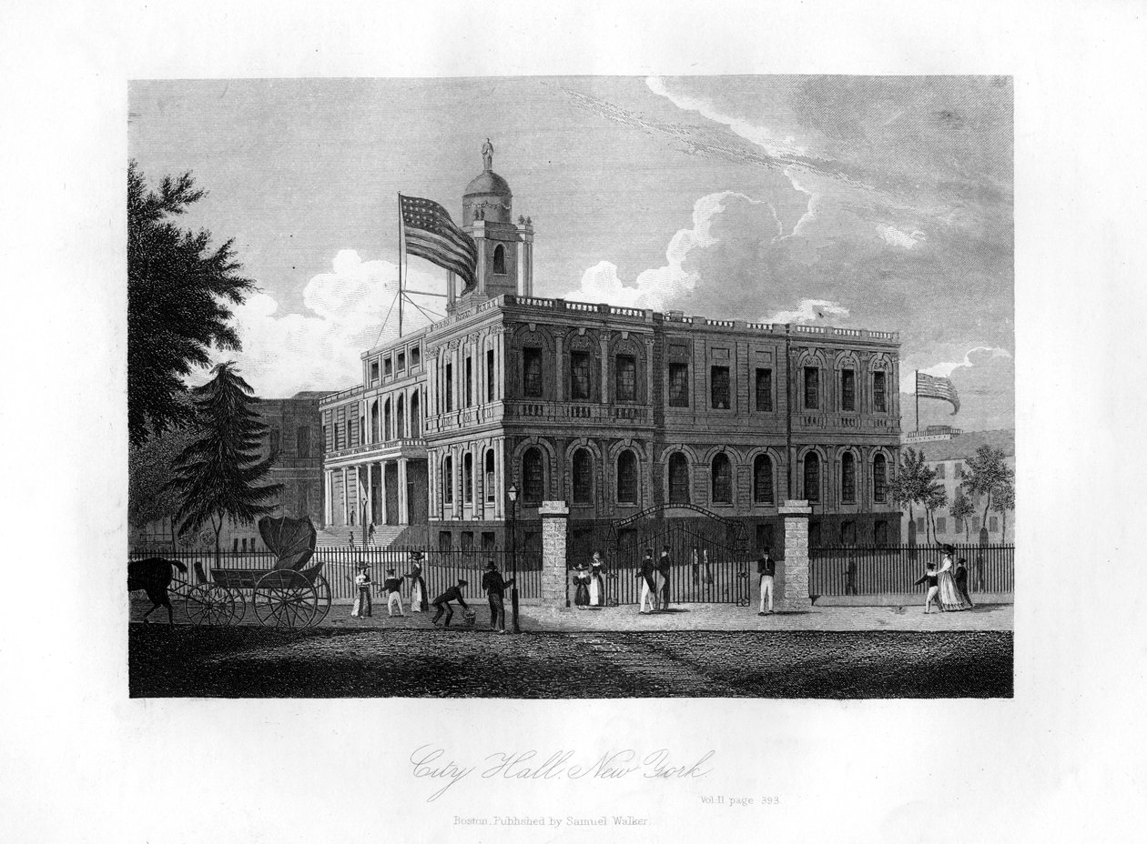 Stadshuset, New York, 1855 av Unbekannt