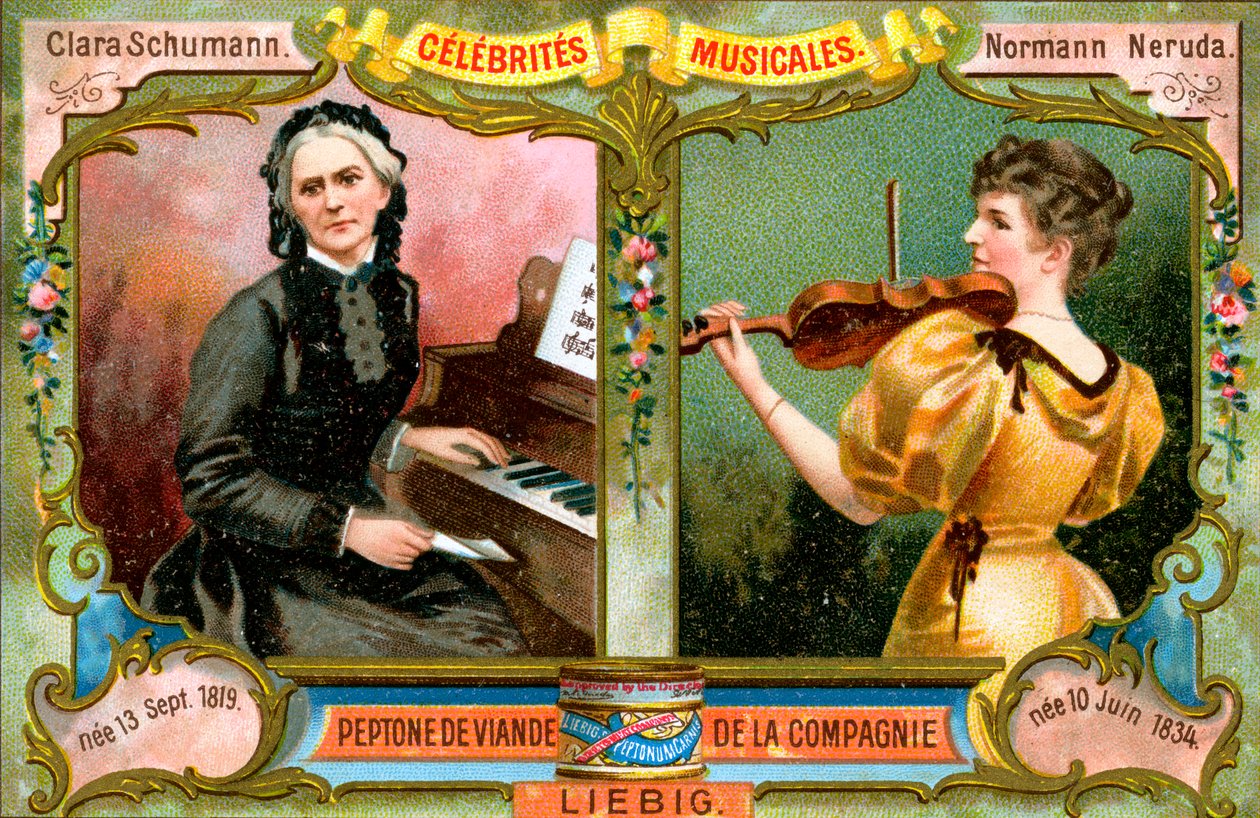Clara Schumann och Wilma Norman-Neruda, c1900 av Unbekannt