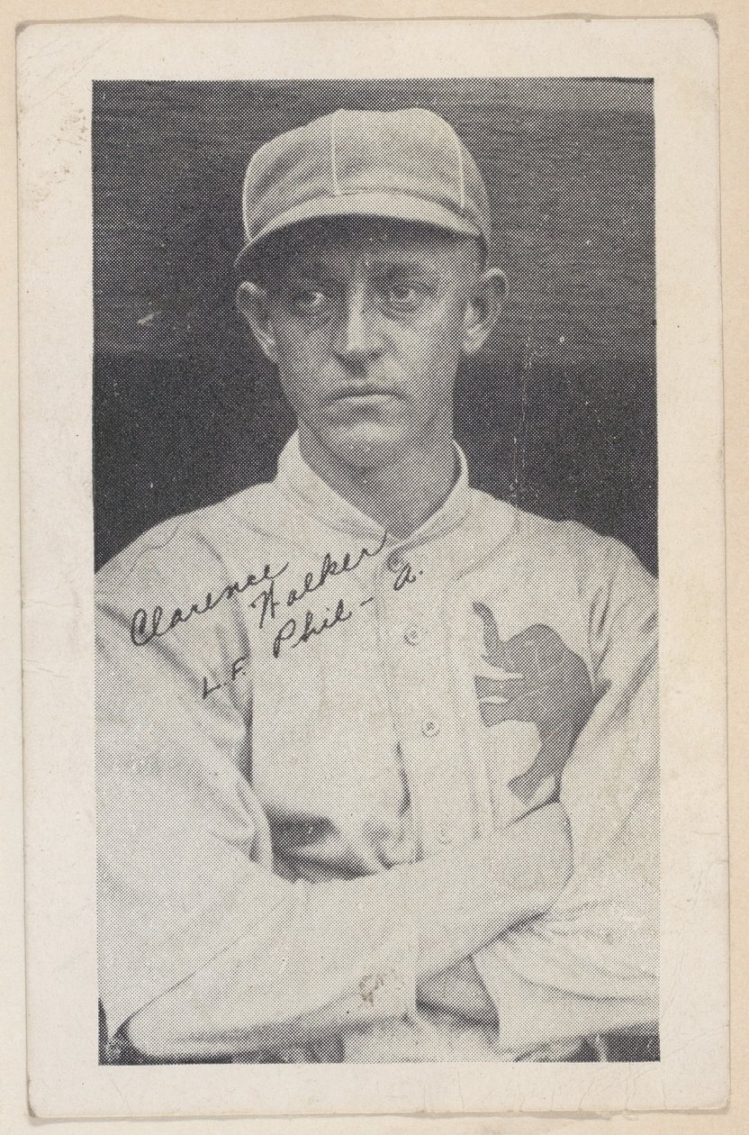 Clarence Walker, L.F. Phil - A., från Baseball strip cards W575-2, ca. 1921-22. av Unbekannt