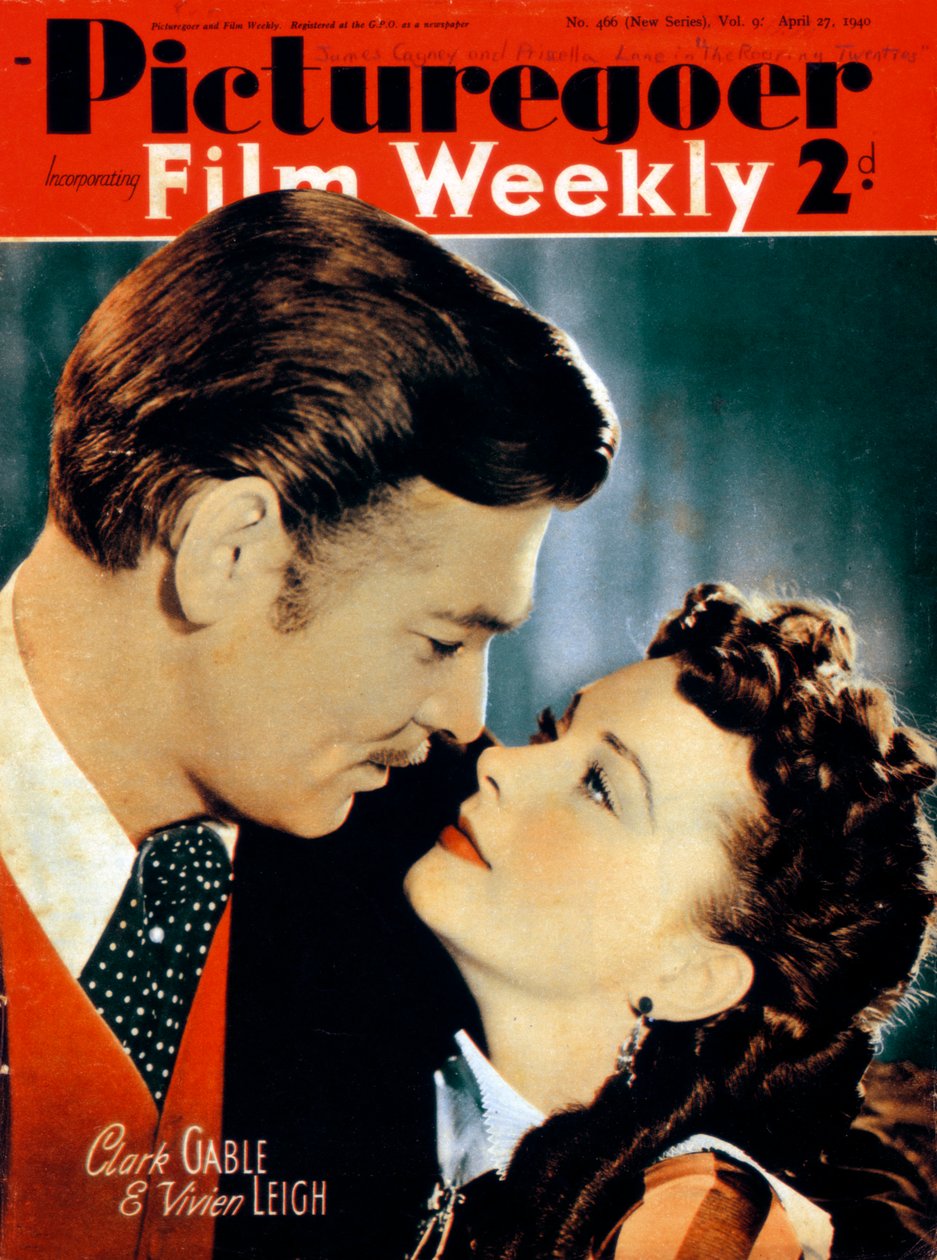 Clark Gable 1901-1960 och Vivien Leigh 1913-1967, skådespelare, 1940 av Unbekannt