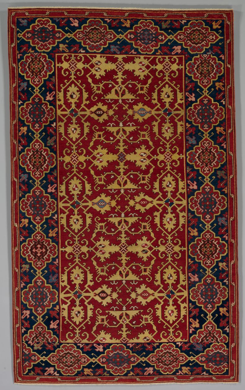 Klassisk turkisk matta med Lotto-mönster, 1600-1650. av Unbekannt