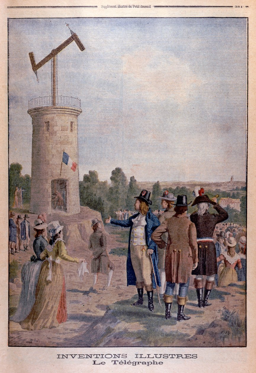 Claude Chappe 1763-1805, fransk ingenjör och uppfinnare, c1901 av Unbekannt