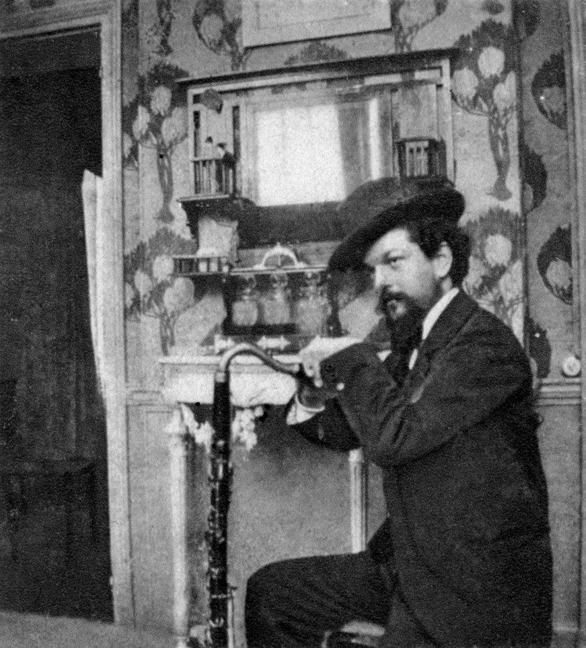 Claude Debussy, fransk kompositör, 1909 av Unbekannt