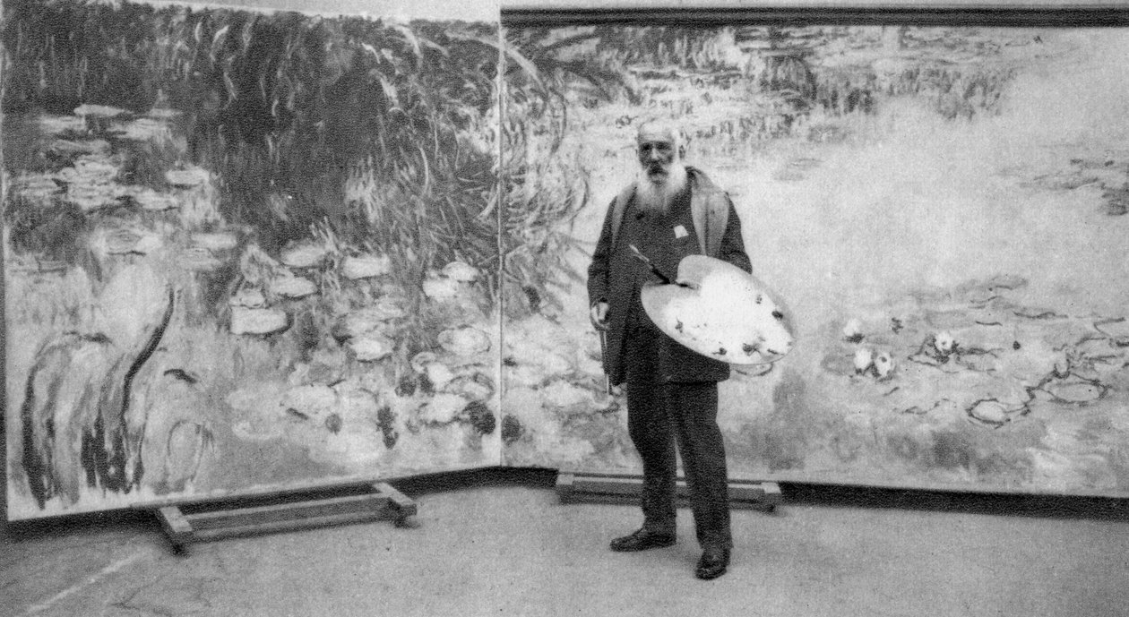 Claude Monet, fransk impressionistisk målare, 1923 av Unbekannt