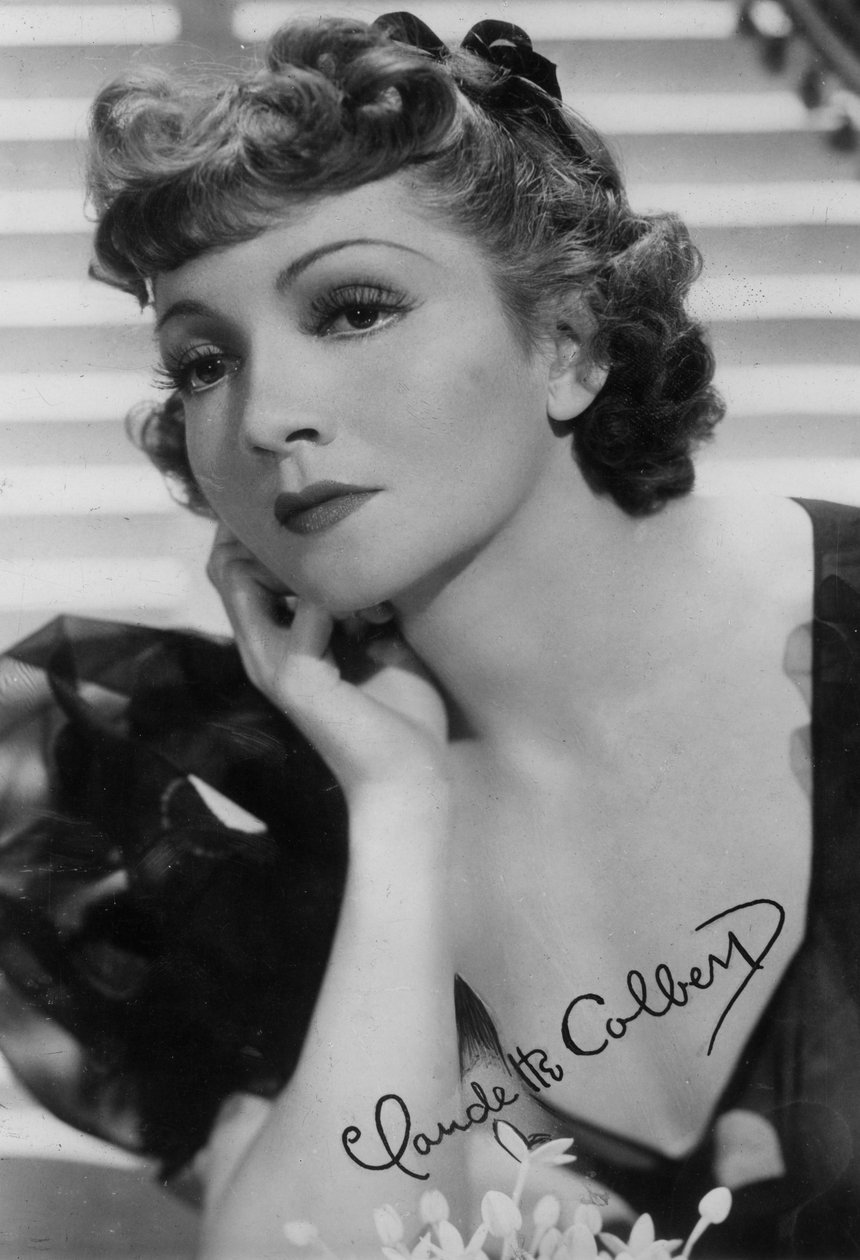 Claudette Colbert, amerikansk skådespelerska, 1900-talet av Unbekannt