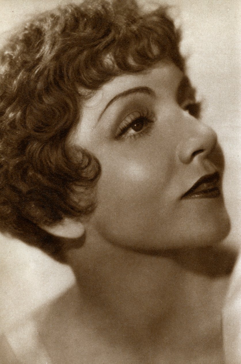 Claudette Colbert, fransk-amerikansk skådespelerska, 1933 av Unbekannt