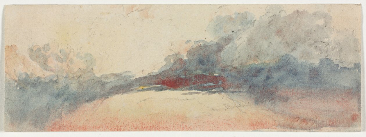 Molnstudie, 1800-talet. av Unbekannt