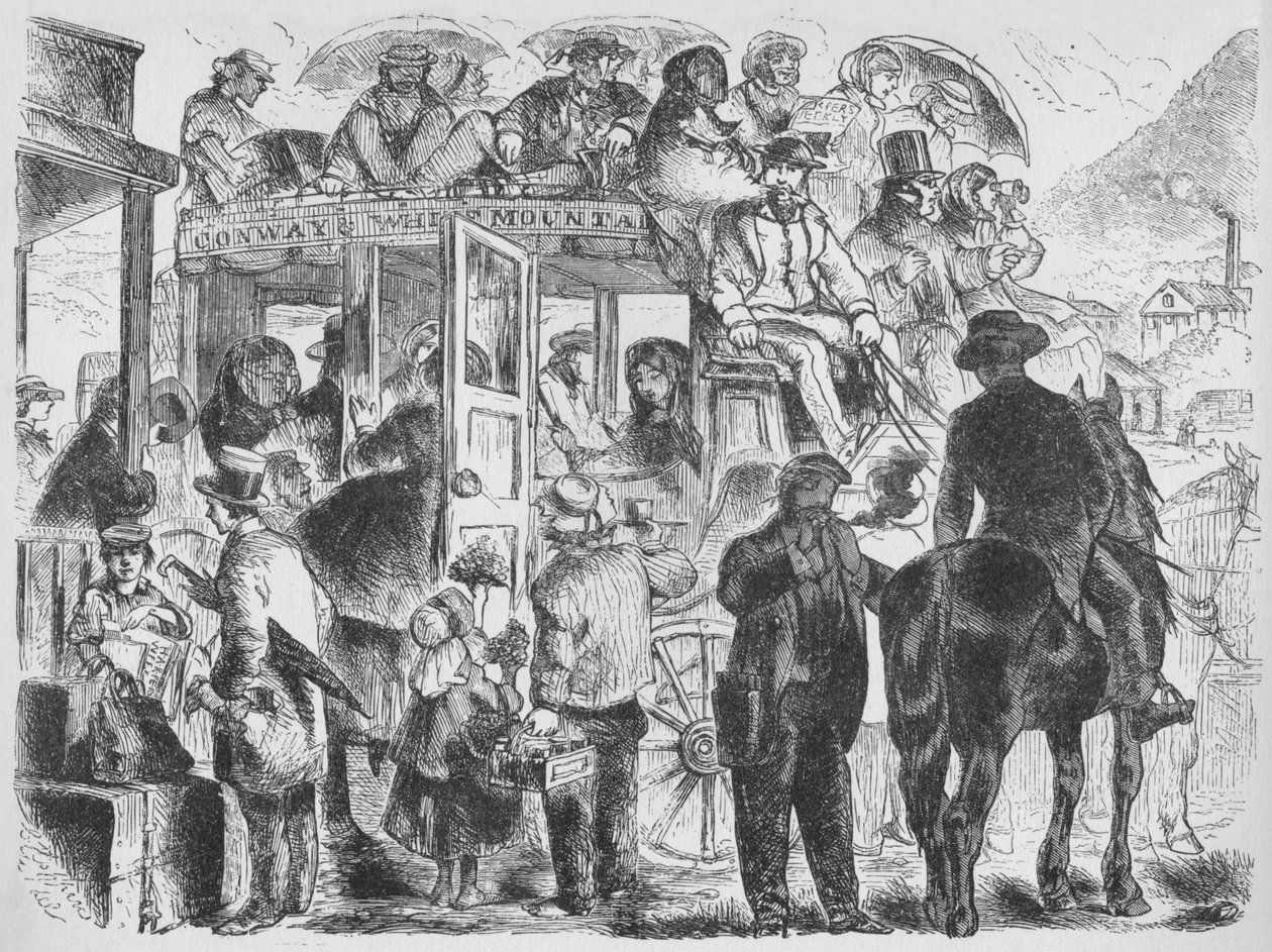 Bussar till resorter och hotell, c1859, 1938 av Unbekannt