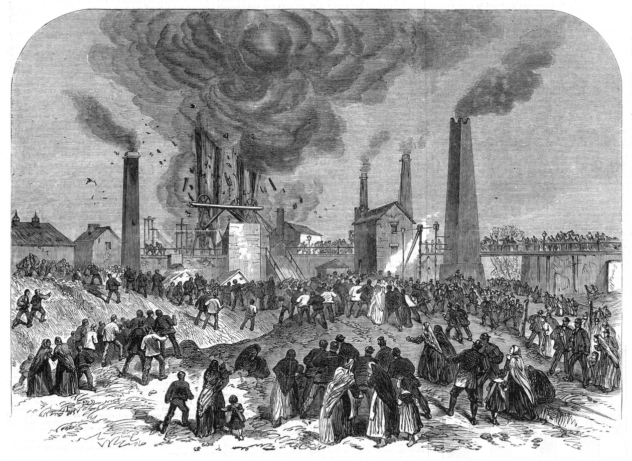 Kolgruvkatastrof, Oaks Colliery, Barnsley, Yorkshire, december 1866 av Unbekannt