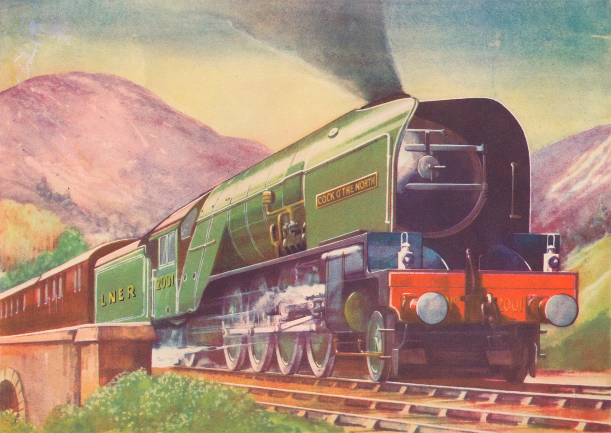 Cock O The North Locomotive, L.N.E.R., i högländerna, 1940 av Unbekannt