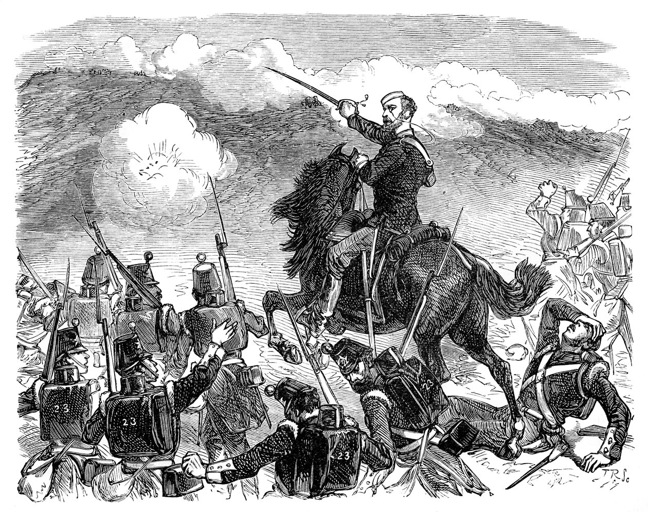 Codringtons brigad vid slaget vid Alma, Krimkriget, 1850-talet, 1888 av Unbekannt