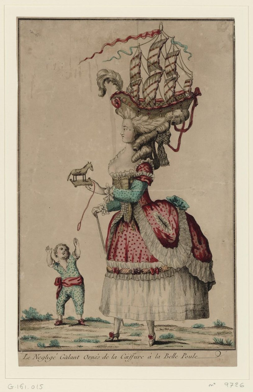 Frisyr på Belle-Poule, 1778 av Unbekannt