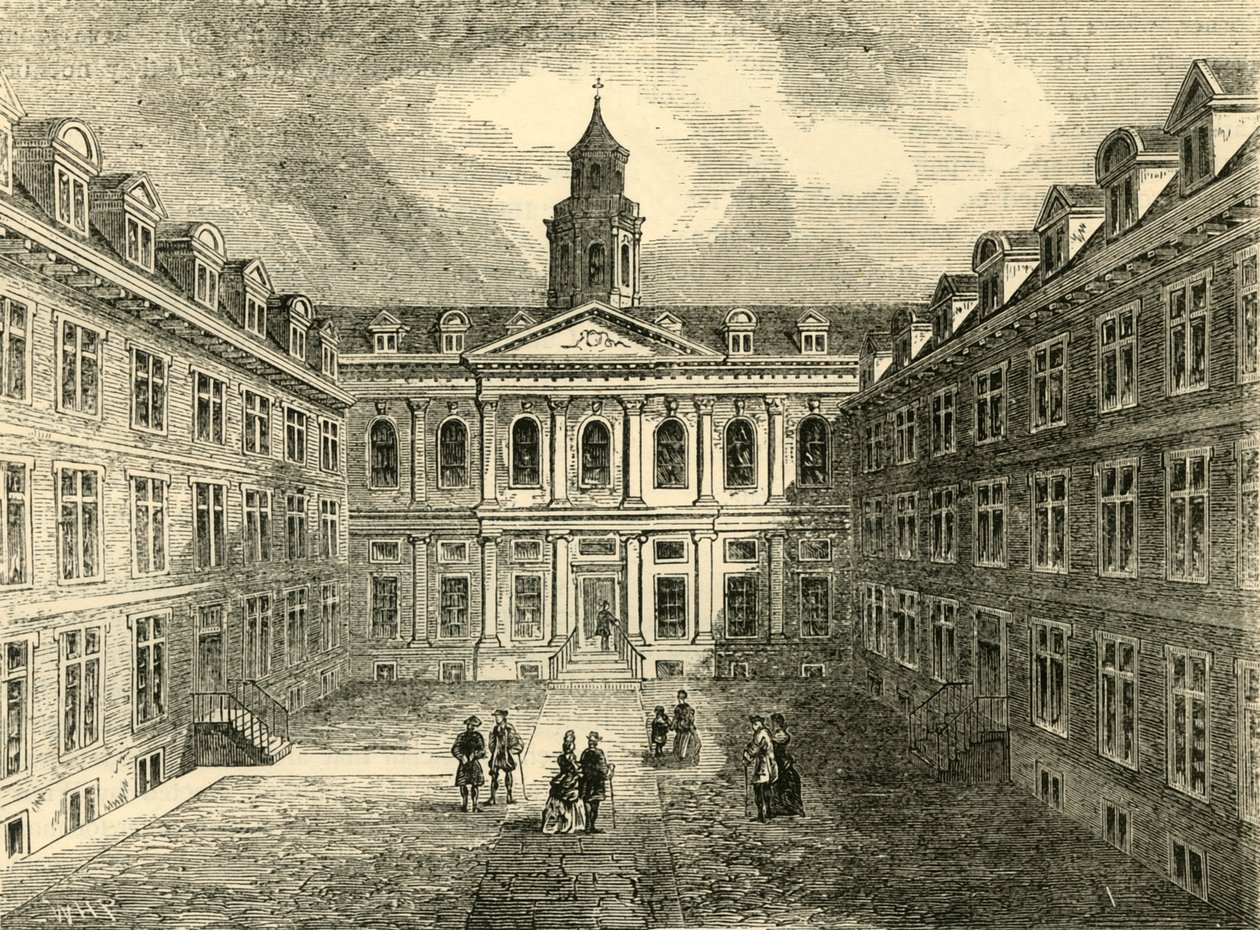 College of Physicians, Warwick Lane. Quadrangles inre, c1872. av Unbekannt