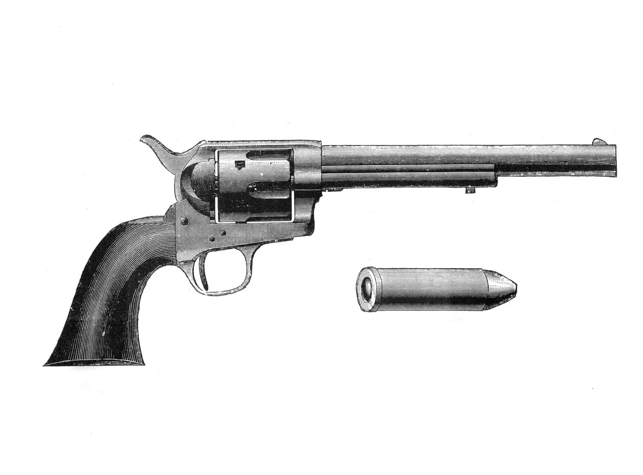 Colt Frontier revolver, uppfunnen av Samuel Colt 1814-62, c1890 av Unbekannt