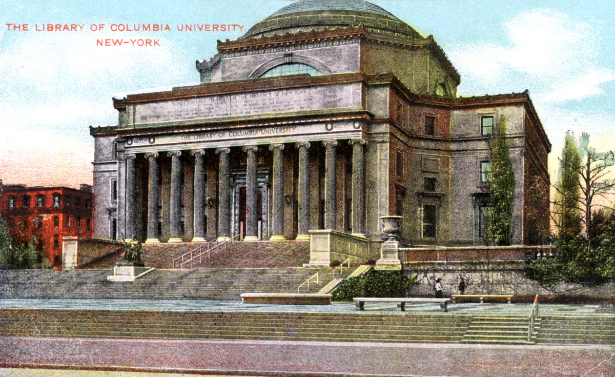 Columbia University bibliotek, New York, USA, c1900-talet av Unbekannt