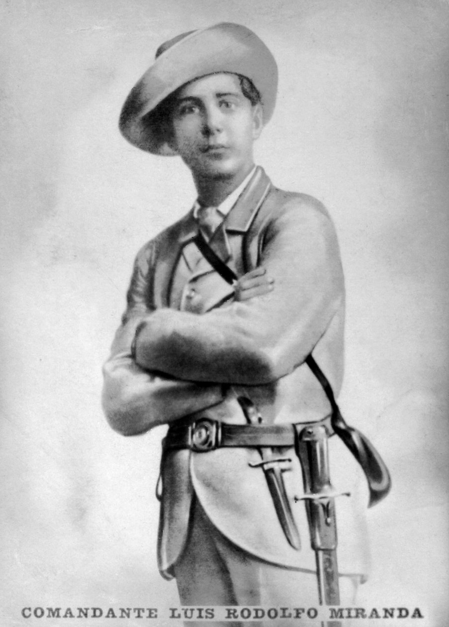 Kommandant Luis Rodolfo Miranda, befälhavare för den kubanska befrielsearmén, c1910 av Unbekannt