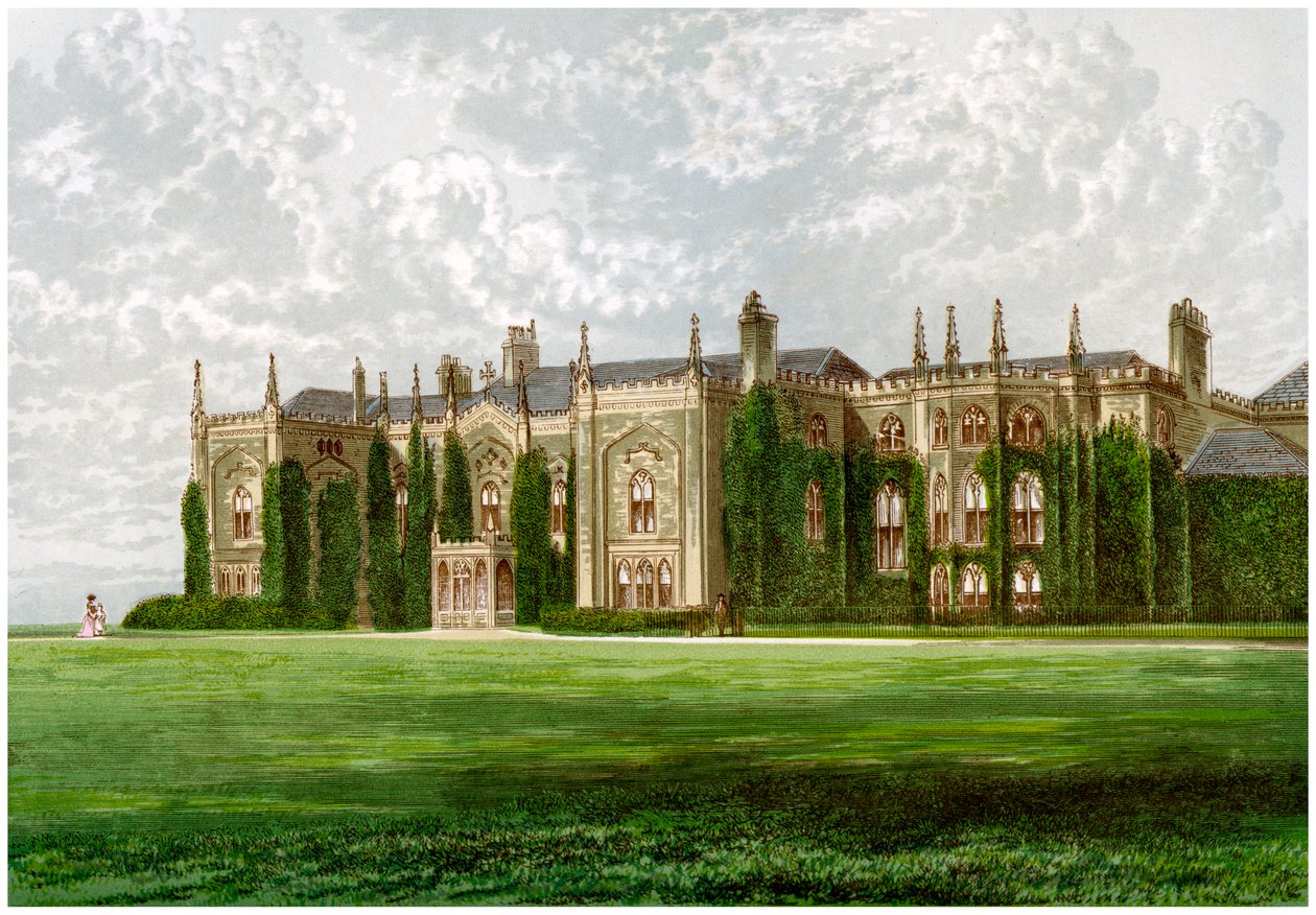 Combermere Abbey, Shropshire, hem för Viscount Combermere, c1880 av Unbekannt