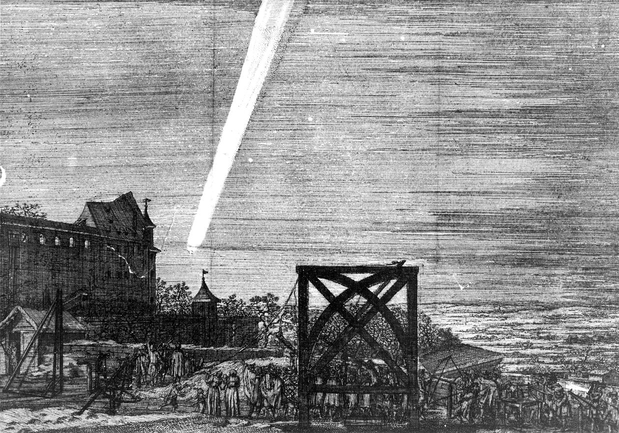 Komet från december 1680 Kirch, 1681 av Unbekannt