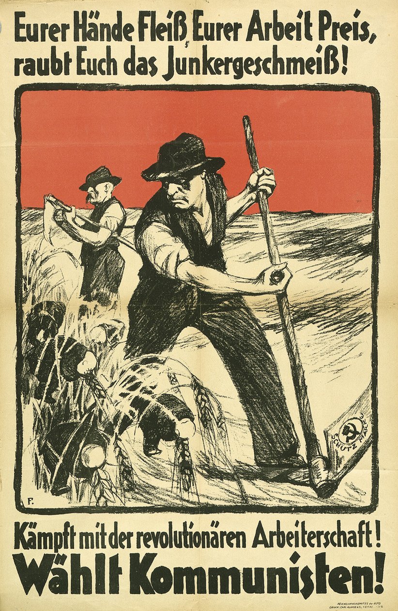 Kommunistiska valaffisch KPD, ca 1931 av Unbekannt
