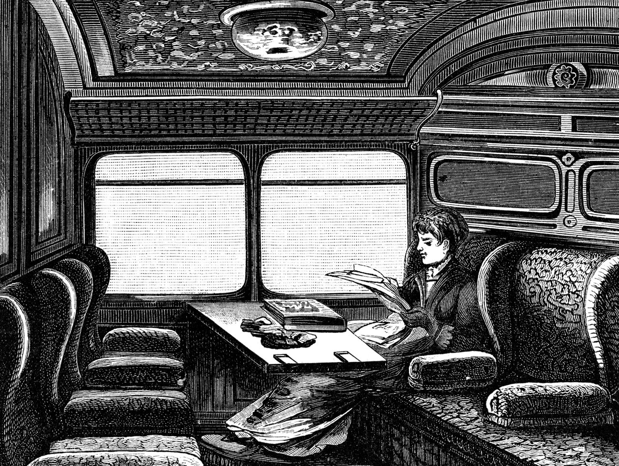 Fack på Orientexpressen reserverad för kvinnor, c1895 av Unbekannt